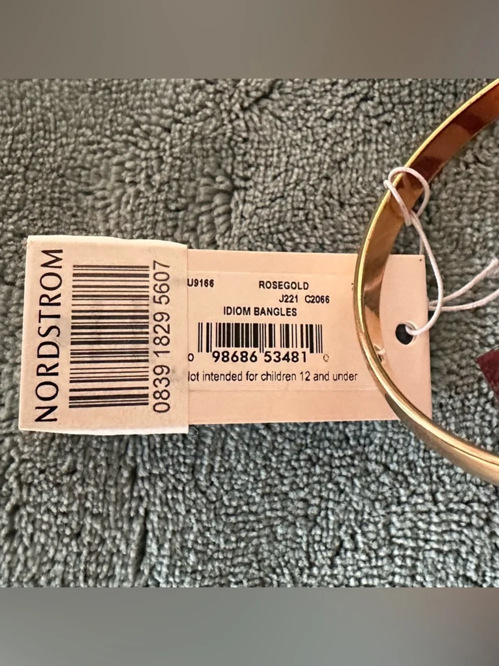 NWT Kate Spade Rose Gold Bangle “ stop and smell the roses” - Picture 4 of 10